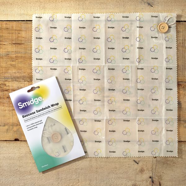Обертка для сэндвича многоразовая Honeycomb 35х35 см, пчелиный воск, Smidge, изображение 5