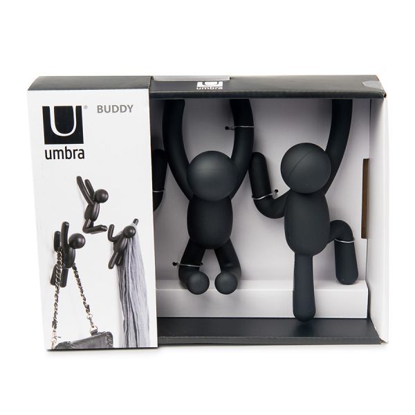 Вешалки-крючки Buddy 3 шт. черные, Umbra, изображение 10