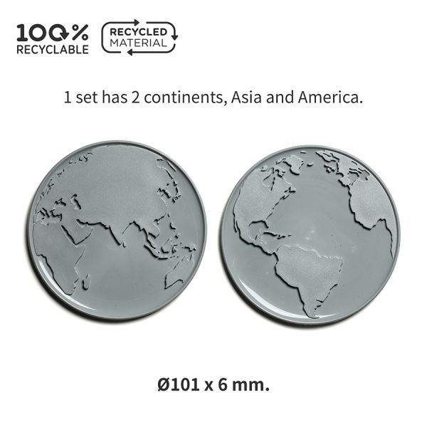 Набор подставок для кружки/стакана World Coaster, коричневые, 2 шт., Qualy, изображение 8