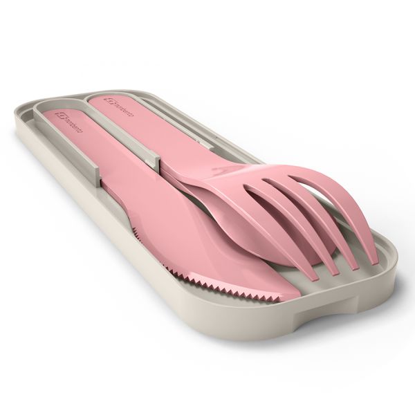 Набор из 3 столовых приборов в футляре MB Pocket, color blush, Monbento, изображение 5