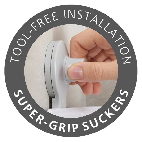 Органайзер для душа с зеркалом EasyStore, белый, Joseph Joseph, изображение 9