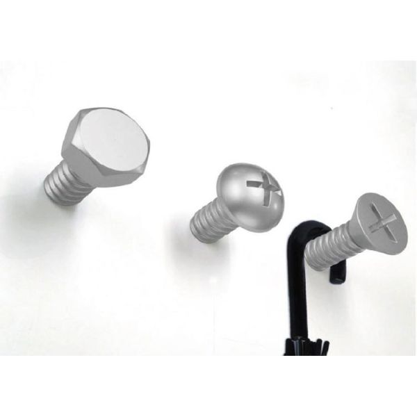 Набор вешалок Screw 3 шт. белый, Qualy, изображение 3