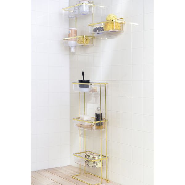 Полка для душа настенная Siv, золотистая, Bergenson Bjorn Bath, изображение 4