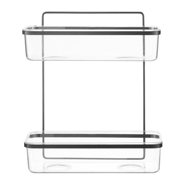 Полка для душа настенная двухъярусная Siv, черная, Bergenson Bjorn Bath, изображение 5