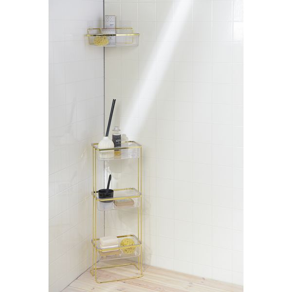 Полка напольная трехъярусная Siv, золотистая, Bergenson Bjorn Bath, изображение 7