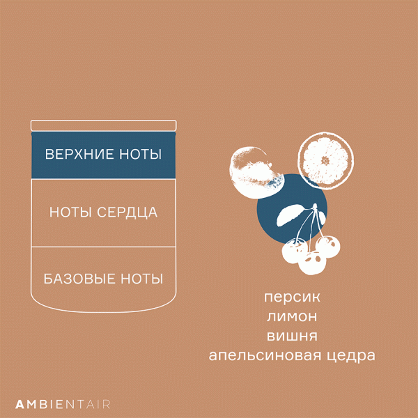 Свеча ароматическая Gifting, Печенье и ягоды, 40 ч, Ambientair, изображение 6