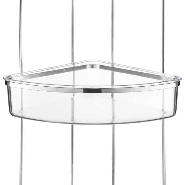 Полка напольная трехъярусная угловая Siv, хром, Bergenson Bjorn Bath, изображение 6