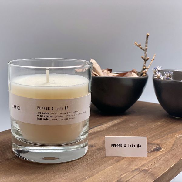 Свеча ароматическая LAB CO, Розовый перец и ирис, 40 ч, Ambientair, изображение 2