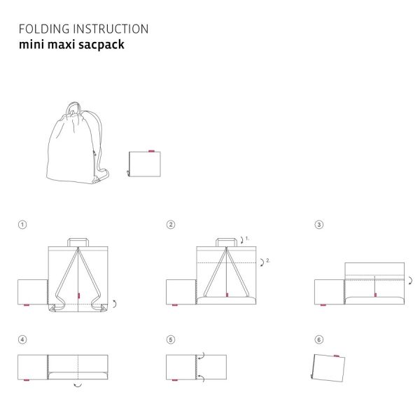 Рюкзак складной Mini maxi sacpack dark blue, Reisenthel, изображение 5