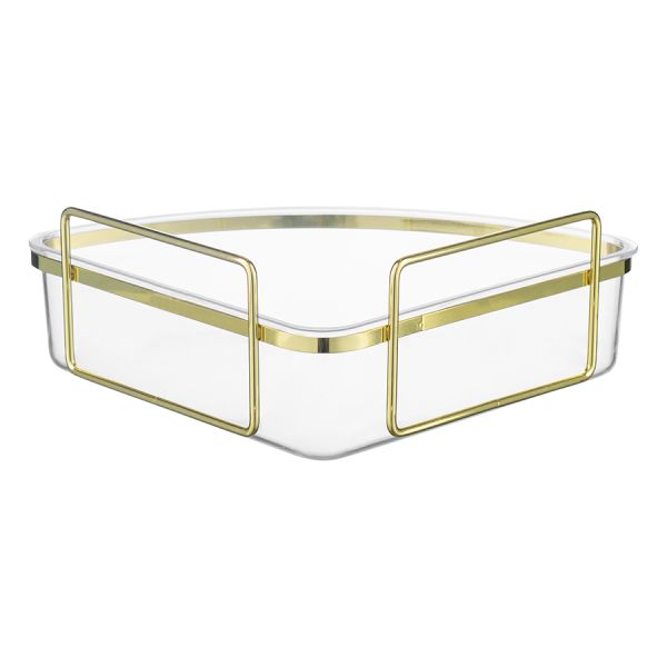 Полка для душа настенная угловая Siv, золотистая, Bergenson Bjorn Bath, изображение 5