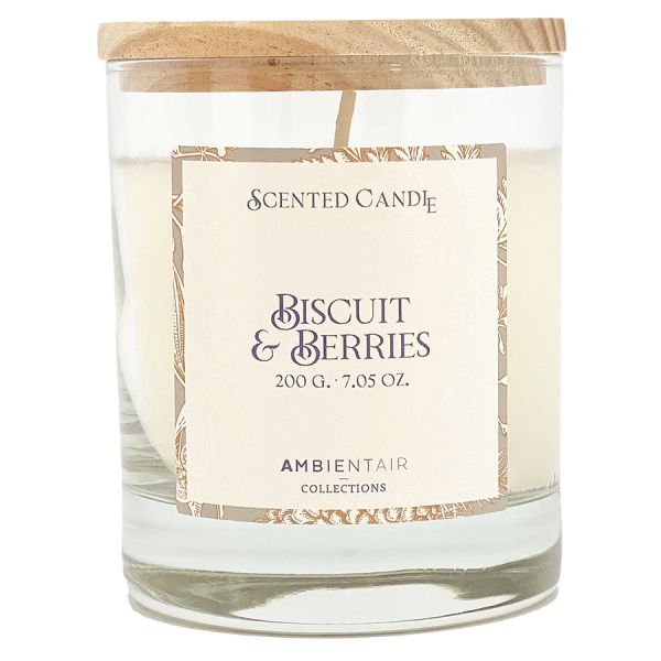 Свеча ароматическая Gifting, Печенье и ягоды, 40 ч, Ambientair, изображение 4