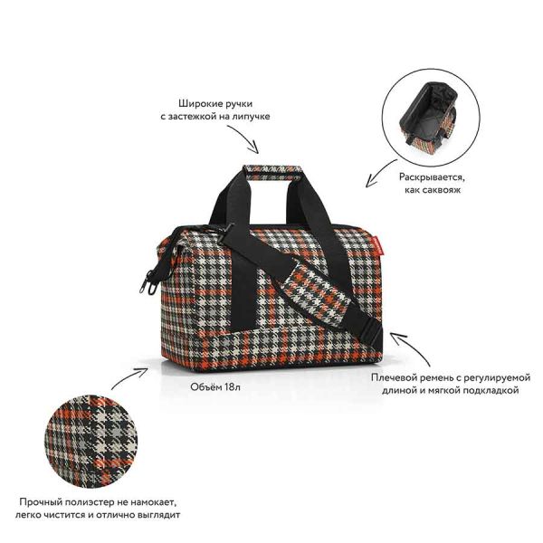 Сумка Allrounder M glencheck red, Reisenthel, изображение 6