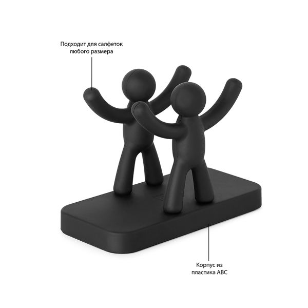 Салфетница Buddy черная, Umbra, изображение 2