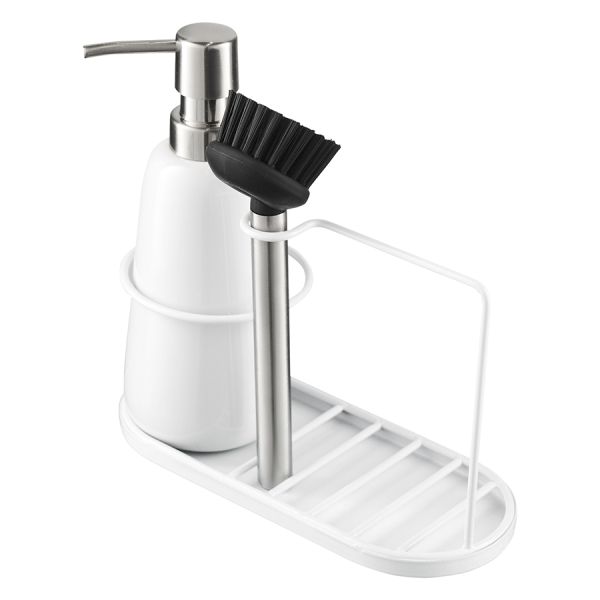 Органайзер с диспенсером для мыла Gunvor, 380 мл, белый, Smart Solutions, изображение 3
