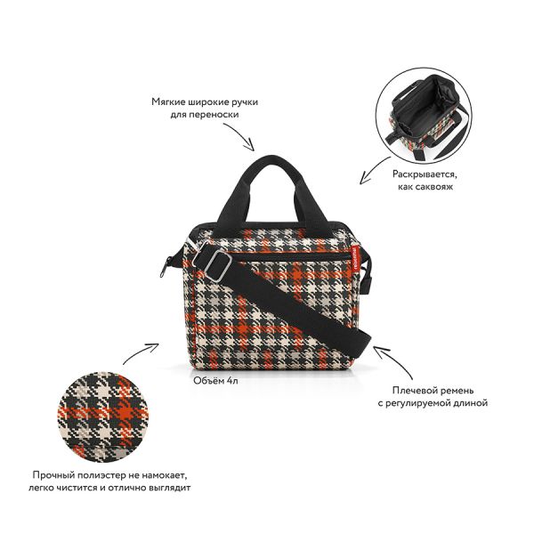 Сумка Allrounder cross glencheck red, Reisenthel, изображение 6