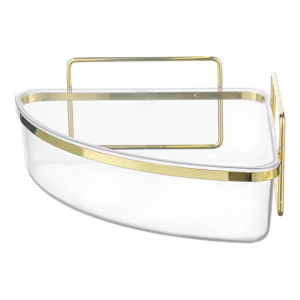 Полка для душа настенная угловая Siv, золотистая, Bergenson Bjorn Bath, изображение 4