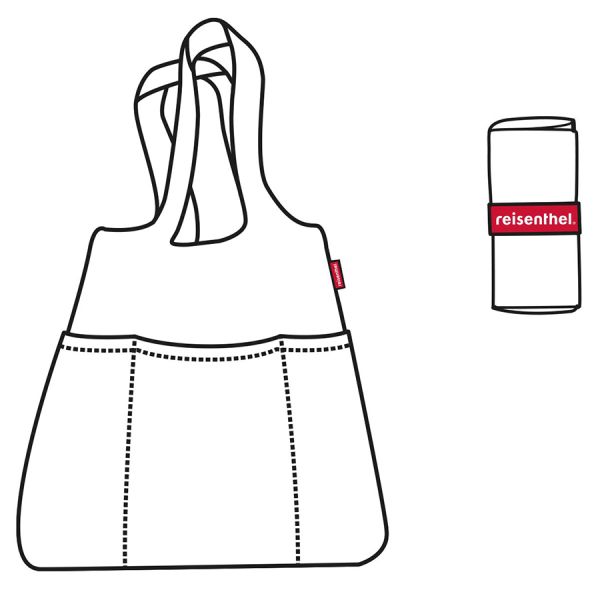 Сумка складная Mini maxi shopper plus bicolor красная-синяя, Reisenthel, изображение 3