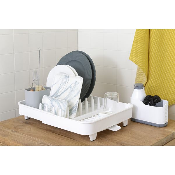 Сушилка для посуды Jarl, 41,2x11,5x36,5 см, белая, Smart Solutions, изображение 10