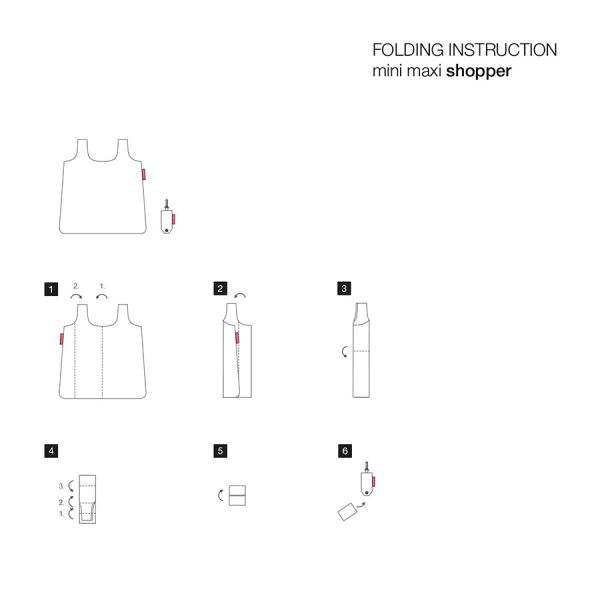 Сумка складная Mini maxi pocket basalt, Reisenthel, изображение 4