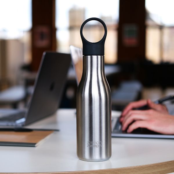 Термобутылка Loop, 500 мл, антрацит, Joseph Joseph, изображение 7