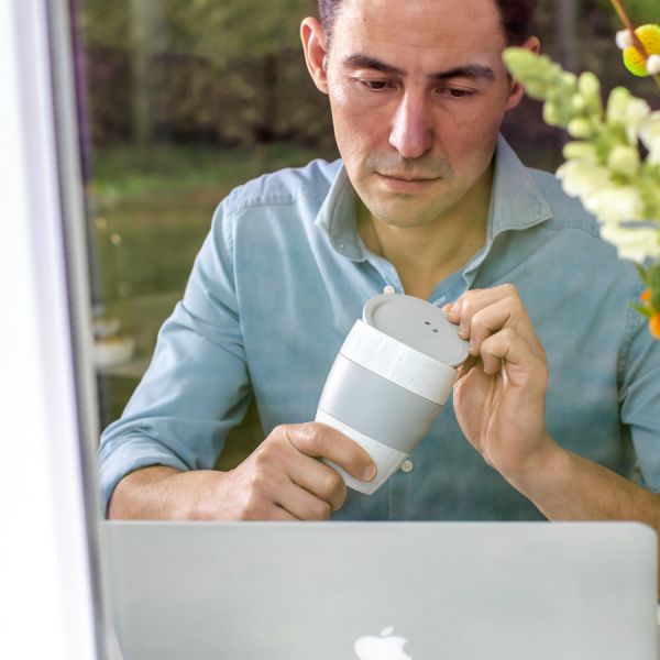 Термокружка Aroma To Go, Organic, 400 мл, синяя, Koziol, изображение 3