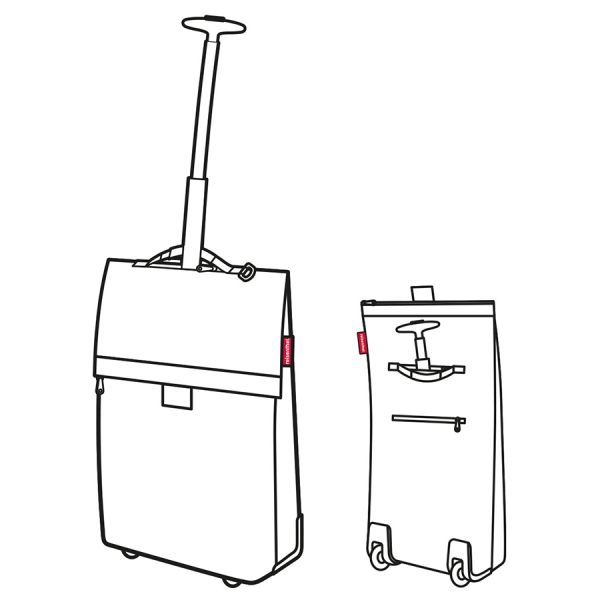 Сумка-тележка Trolley M frame mixed dots red, Reisenthel, изображение 3