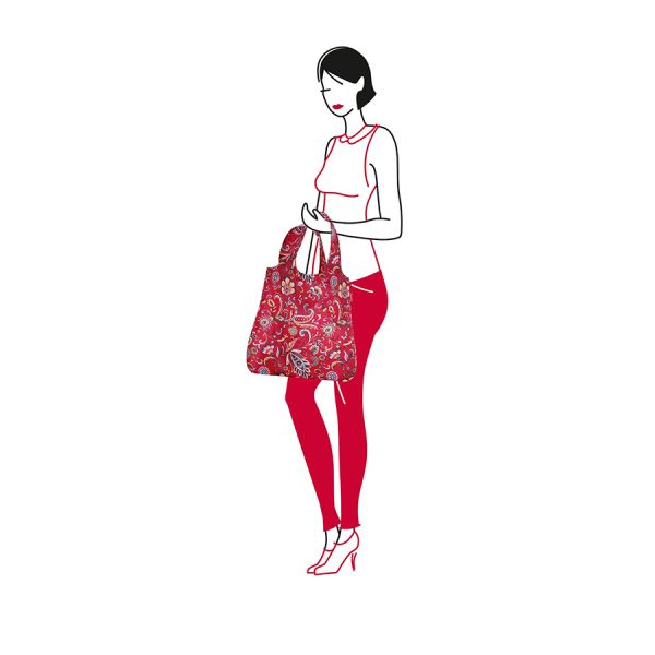 Сумка складная Mini maxi shopper paisley ruby, Reisenthel, изображение 3