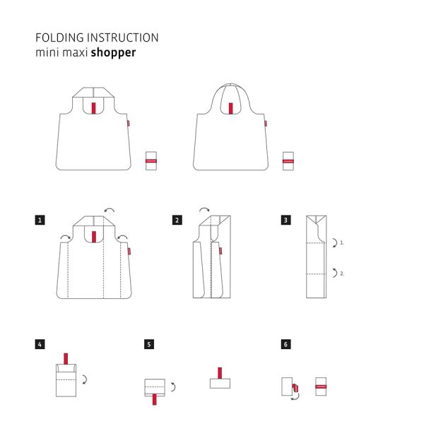 Сумка складная Mini maxi shopper batik strong blue, Reisenthel, изображение 4