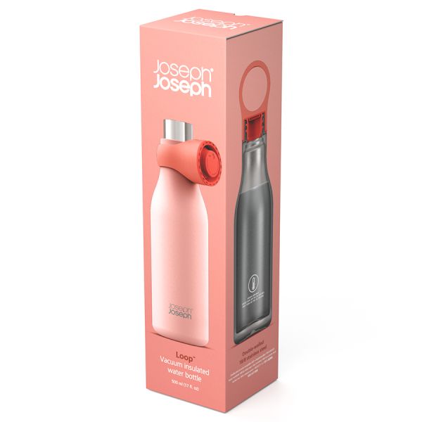 Термобутылка Loop, 500 мл, коралловая, Joseph Joseph, изображение 23