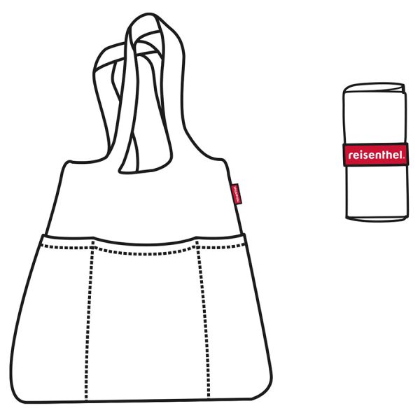 Сумка складная Mini maxi shopper plus bicolor оранжевая-розовая, Reisenthel, изображение 3