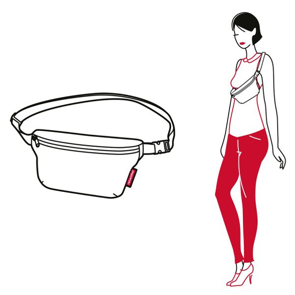 Сумка поясная beltbag S glencheck red, Reisenthel, изображение 3