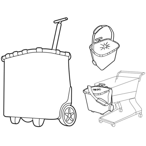 Сумка-тележка Carrycruiser red, Reisenthel, изображение 3