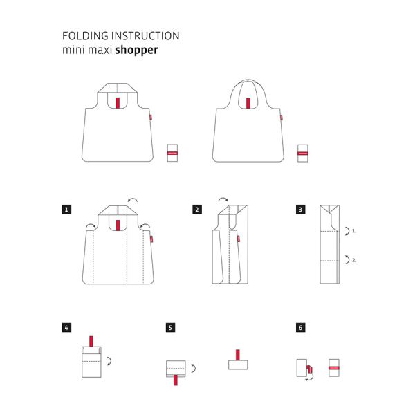 Сумка складная Mini maxi shopper bavaria denim, Reisenthel, изображение 5