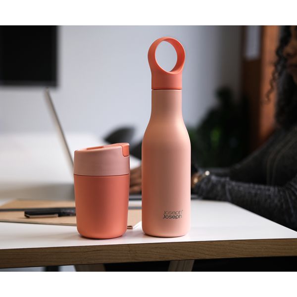 Термобутылка Loop, 500 мл, коралловая, Joseph Joseph, изображение 4