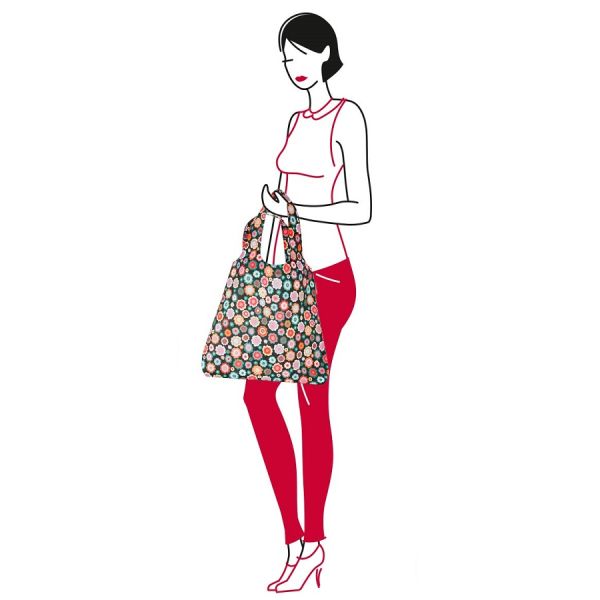 Сумка складная Mini maxi shopper happy flowers, Reisenthel, изображение 4