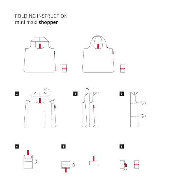 Сумка складная Mini maxi shopper signature black, Reisenthel, изображение 5