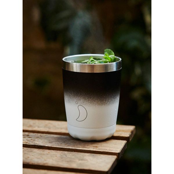 Термокружка Coffee Cup, 340 мл, черно-белая, Chilly's Bottles, изображение 2