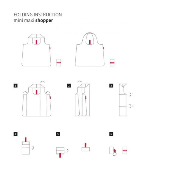 Сумка складная Mini maxi shopper paisley ruby, Reisenthel, изображение 4