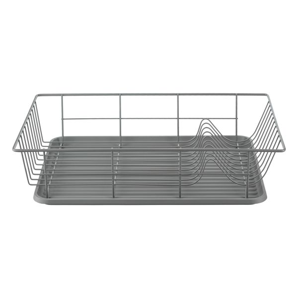 Сушилка для посуды Hoem, 48х30х10 см, серая, Smart Solutions, изображение 5