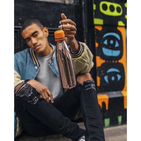 Термос Chrome, 500 мл, бронзовый, Chilly's Bottles, изображение 2