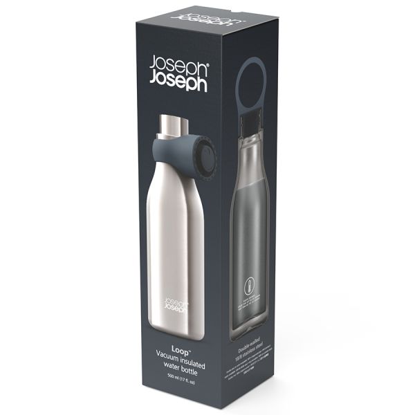 Термобутылка Loop, 500 мл, антрацит, Joseph Joseph, изображение 22