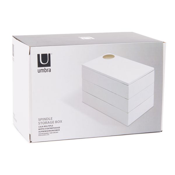 Шкатулка Spindle белая, Umbra, изображение 3