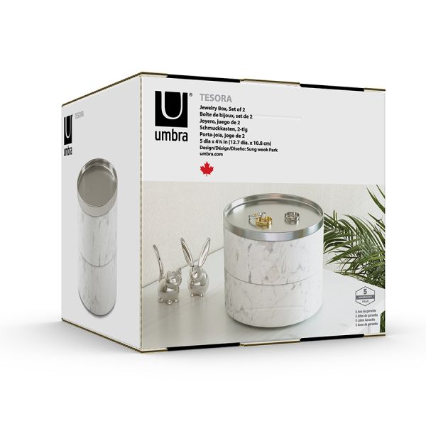 Шкатулка для украшений Tesora белая, Umbra, изображение 3