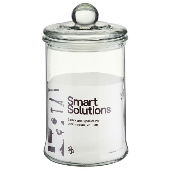 Банка для хранения стеклянная, 750 мл, Smart Solutions, изображение 6