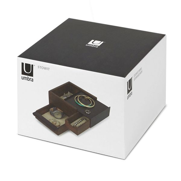 Шкатулка для украшений Stowit Mini чёрная, Umbra, изображение 10