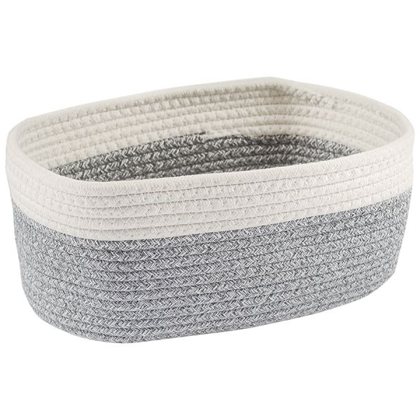 Корзина для хранения Filis, 30х22х14 см, кремовая/светло-серая, Bergenson Bjorn