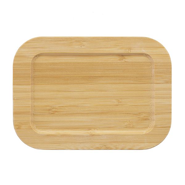 Набор стеклянных прямоугольных контейнеров с бамбуковыми крышками, 3 шт., Smart Solutions, изображение 6