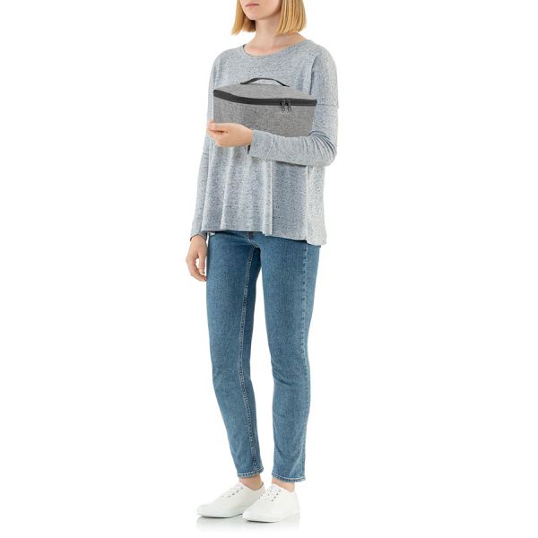 Термосумка Coolerbag M pocket twist silver, Reisenthel, изображение 3