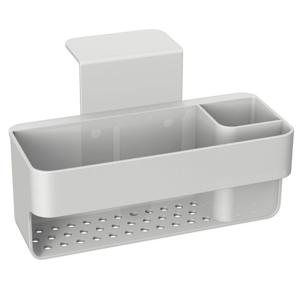 Органайзер для раковины подвесной Ronja, 15,8х10,8х10 см, светло-серый, Smart Solutions