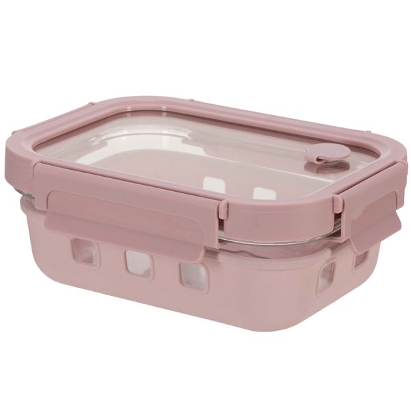 Контейнер для запекания, хранения и переноски продуктов в чехле Smart Solutions, 1050 мл, розовый, Smart Solutions